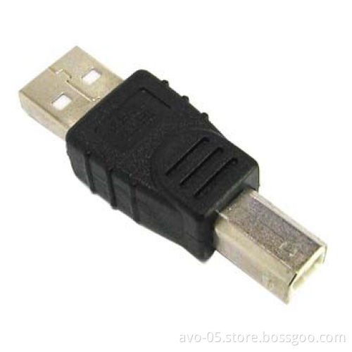 USB A Male to Type B Male Adapter/Converter for Printer, Plug-and-play Function